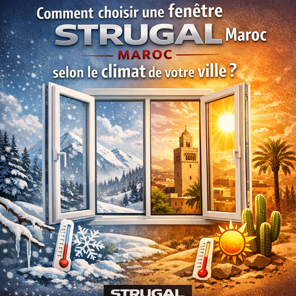 Comment choisir une fenêtre STRUGAL Maroc selon le climat de votre ville