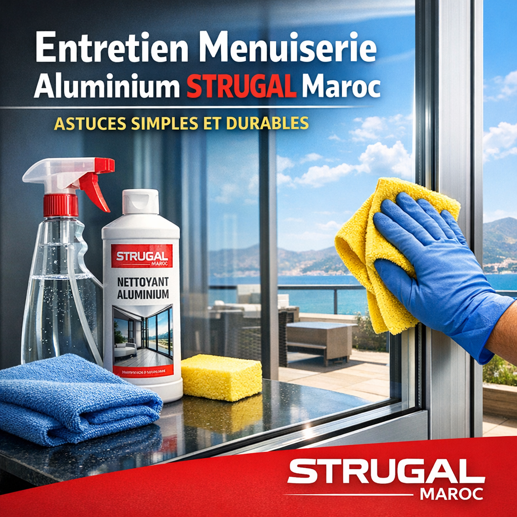 Entretien Menuiserie Aluminium STRUGAL Maroc : Astuces Simples et Durables