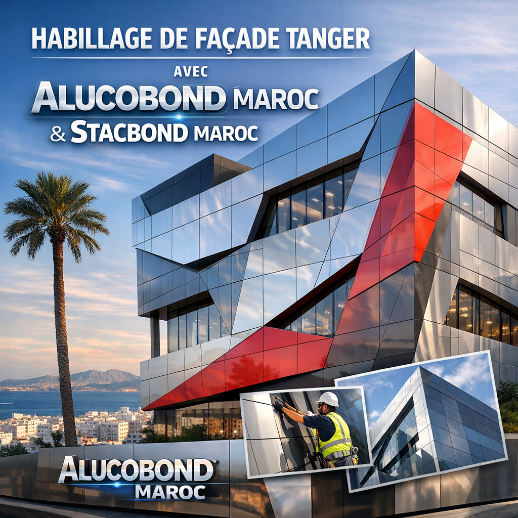 Habillage de Façade Tanger avec Alucobond Maroc – Stacbond Maroc