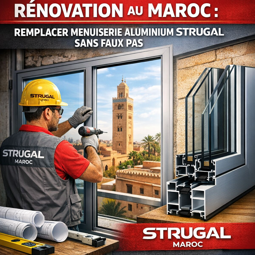 Rénovation au Maroc : Remplacer Menuiserie Aluminium STRUGAL Sans Faux Pas